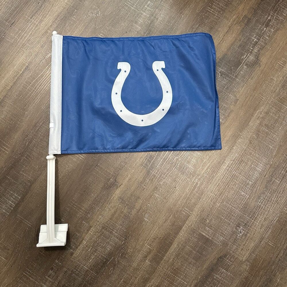 Football Car Window NFL Indianapolis Colts‎ Ambassador Flag 12x16” Double Sided